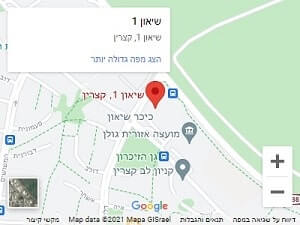 מפה לבית משפט לתביעות קטנות קצרין